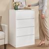 VASAGLE Kommode mit 4 Schubladen, Komodenschrank, Schubladenschrank, Wäschekommode, für Schlafzimmer, 40 x 60 x 97,4 cm, Modern Kailyn Kollektion, schneeweiß Bild 5