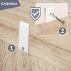 CASARIA® Bücherregal Holz Eiche 5 Fächer 190x60x28cm Büroregal Standregal Küche Bild 4