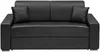 Vente-unique - EMIR Sofa Kunstleder Schwarz - B 223 cm94 cm x H 85 cm x L 204 cm Bild 5