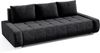 Beautysofa Schlafsofa Draco, mit Schlaffunktion, Bettkasten, Freistehendes, 3 Sitzer Polstersofa, aus Velours, modern Bild 4