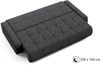 Beautysofa Schlafsofa Draco, mit Schlaffunktion, Bettkasten, Freistehendes, 3 Sitzer Polstersofa, aus Velours, modern Bild 3