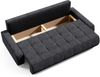 Beautysofa Schlafsofa Draco, mit Schlaffunktion, Bettkasten, Freistehendes, 3 Sitzer Polstersofa, aus Velours, modern Bild 2