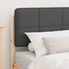 vidaXL Bettgestell mit gepolstertem Kopfteil Dunkelgrau 75 x 190 cm 878020 Bild 3