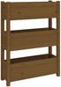 vidaXL Pflanzkübel Honigbraun 77x25x104,5 cm Massivholz Kiefer 823937 Bild 2