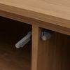Sideboard HWC-O35, Schrank Highboard, 3 Türen Staufächer, Melamin 86x160x40cm ~ Ulme natur Bild 5