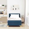 vidaXL Boxspringbett mit Matratze mit Kopfteil Blau 200 x 100 cm Stoff 3341222 Bild 3