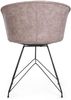 Esszimmerstuhl Tofla, Kunstleder und Metall, modern, Beige Schwarz, komfortables Design für Dein Zuhause Bild 2