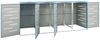 vidaXL Mülltonnenbox für 4 Tonnen 276,5x77,5x112,5 cm Edelstahl 149569 Bild 4