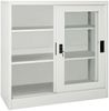 vidaXL Schrank mit Schiebetür Hellgrau 90x40x90 cm Stahl 335955 Bild 5