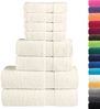 vidaXL 8 tlg. Premium-Handtuch-Set SOLUND Creme 600 g/m² 137550 Bild 2