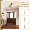 ZMH E14 Deckenstrahler - Metall, 350° Drehbare Industrielle Flurlampe, Wandleuchte für Flur und Wohnzimmer, Schwarz Bild 2
