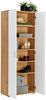 XORA 'ALEX' Schuhkommode XL-Schuhschrank, Holznachbildung Eiche Artisan Weiß, 70 x 179 x 33.5 cm, mit 5 Fachböden Bild 4