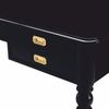 Casa Padrino Luxus Barock Schreibtisch Schwarz / Messing 185 cm - Barock Büro Möbel Bild 5