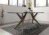 Baumtisch Akazie 140x90x76 grau lackiert Beine silber matt FREEFORM 4 #17 Bild 4