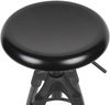 Barhocker Schwarz Metall 72-80 cm, Design Barstuhl 100 kg Maximalbelastbarkeit, Tresenhocker Industrial, Tresenstuhl ohne Lehne Bild 5