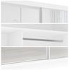 Schiebetürenschrank Fino Kleiderschrank mit Spiegel weiß, 230x62x215cm Bild 2