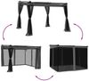 vidaXL Pavillon mit Netzwänden Anthrazit 3x3 m Stahl 4003909 Bild 3