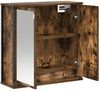 Wandschrank, Badezimmerschrankmit Spiegel Räuchereiche 60x21x60 cm Bild 4