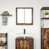 Wandschrank, Badezimmerschrankmit Spiegel Räuchereiche 60x21x60 cm Bild 3
