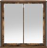 Wandschrank, Badezimmerschrankmit Spiegel Räuchereiche 60x21x60 cm Bild 5