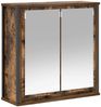 Wandschrank, Badezimmerschrankmit Spiegel Räuchereiche 60x21x60 cm Bild 2