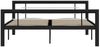 vidaXL Bettgestell Schwarz und Weiß Metall 140×200 cm 284553 Bild 3
