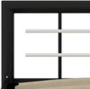 vidaXL Bettgestell Schwarz und Weiß Metall 140×200 cm 284553 Bild 5