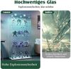 Simurq Glasvitrine Standvitrine aus gehärtetes Glas,Vitrinenschrank Glas mit beleuchtung (Standvitrinen mit 2 Glastür und 4 Lagen,Glasschrank mit Schloss) Sammlervitrine mit Kippsicherung,Modernes rahmenloses Design Bild 4