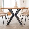 HOME DELUXE Esstisch AVENCIA inkl. Sternfuß 160x100 cm & 200x120 cm, mit schwarzem Metallgestell, Küchentisch, Esszimmer Bild 3