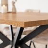 HOME DELUXE Esstisch AVENCIA inkl. Sternfuß 160x100 cm & 200x120 cm, mit schwarzem Metallgestell, Küchentisch, Esszimmer Bild 4