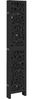 vidaXL 6-tlg. Paravent Schwarz Massivholz Paulownia 358763 Bild 5