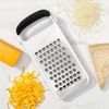 OXO Good Grips Küchenreibe, Edelstahl, geätzte Doppelreibe, Edelstahl, mittel, grob Bild 3
