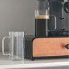 Zoha Latte-Macchiato-Glas Square 2er Set Henkelglas Cocktail 350 ml Heißgetränke Kaffeeglas, Borosilikatglas, Hitzebeständig Latte Macchiato Glas Eiskaffeegläser Bild 3