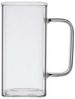 Zoha Latte-Macchiato-Glas Square 2er Set Henkelglas Cocktail 350 ml Heißgetränke Kaffeeglas, Borosilikatglas, Hitzebeständig Latte Macchiato Glas Eiskaffeegläser Bild 4