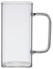 Zoha Latte-Macchiato-Glas Square 2er Set Henkelglas Cocktail 350 ml Heißgetränke Kaffeeglas, Borosilikatglas, Hitzebeständig Latte Macchiato Glas Eiskaffeegläser Bild 1