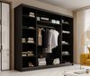 Schiebetürenschrank Schrank LUND in Schwarz- Weiß 250 x 215 x 58 cm Bild 2