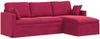 vidaXL Sofa Weinrot 228 x 134 x 80 cm Samt 42024472 Bild 2