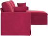 vidaXL Sofa Weinrot 228 x 134 x 80 cm Samt 42024472 Bild 5