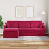 vidaXL Sofa Weinrot 228 x 134 x 80 cm Samt 42024472 Bild 3
