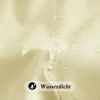 Duschvorhang Beige 180x200 cm Textil Polyester Wasserdicht Waschbar Bild 4