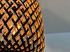LED Pendelleuchte 3-flammig Lampenschirme mit Bambus Korbgeflecht, B: 69cm Bild 4