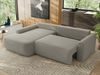 Ecksofa, L-förmiges, lose Kissen, DL-Schlaffunktion, (H 100 x T 187 x B 273 cm) - CUBO L - Boucle Hellgrau - linke Seite Bild 4