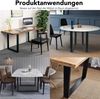Tischuntergestell 1000x72 Möbelfüße Schwarz Tischbeine Industrie Bankkufen Stahl Bild 5