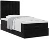vidaXL Ottoman-Bett mit Matratzen Schwarz 90x200 cm Samt 3313591 Bild 5