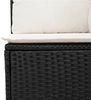 vidaXL 6-tlg. Garten-Sofagarnitur mit Kissen Schwarz Poly Rattan 3220185 Bild 4
