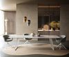 Esstisch Edge 300x100 cm Keramik Onyx Pearl Metall Schräg Weiß Bild 2