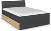 rauch Joel-Extra, Bett, mit 2 Schubladen, Farbe Grau metallic/Eiche Artisan, BxHxT 145x90x209cm Bild 3