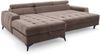 AX LIVING Braun Eckcouch mit Schlaffunktion Arkucio Mini 260 cm L Bild 5