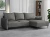 Ecksofa mit Schlaffunktion und Bettkasten Snolik L, schmale Armlehne (Farbe: Velo 635) Bild 2