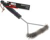 HTI-Living BBQ Grillbürste, Edelstahl Schwarz, 31 x 17 cm Bild 1